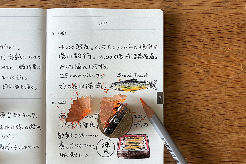 〔トレジャーミニ〕B7 日記 2日1ページ